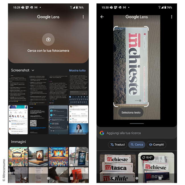 Google Lens per smartphone